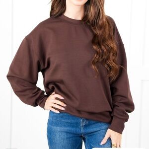 Brown Crewneck Sweatshirt